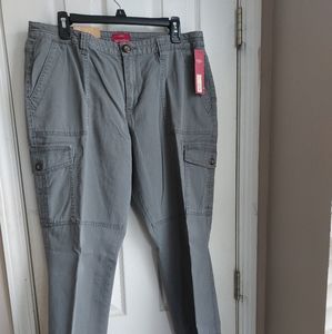 Merona Size 14 Cargo pants khaki/gray
